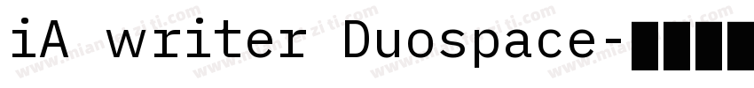 iA writer Duospace字体转换
